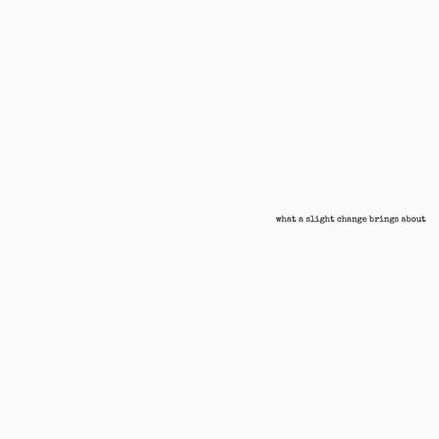 What a Slight Change Brings About by yutaka hirasaka